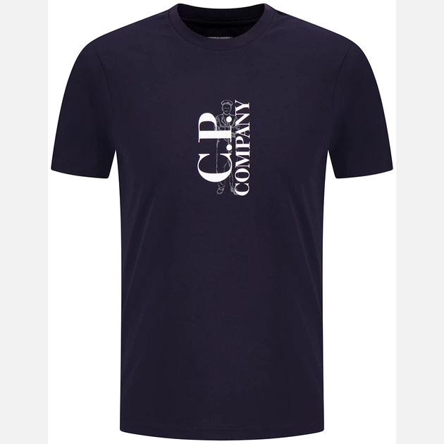 C.P. Company 30/1 Jersey Short Sleeve Logo L 20CMTS084A 005100W 888 - зображення 4