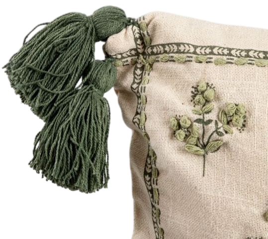 Наволочка Homla Arla з вишитим вручну візерунком 45x45 см (5906496736780) - зображення 2