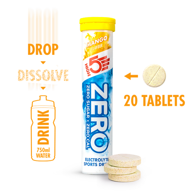 Ізотонік High5 Zero Mango 20 шипучих таблеток, Манго - зображення 5