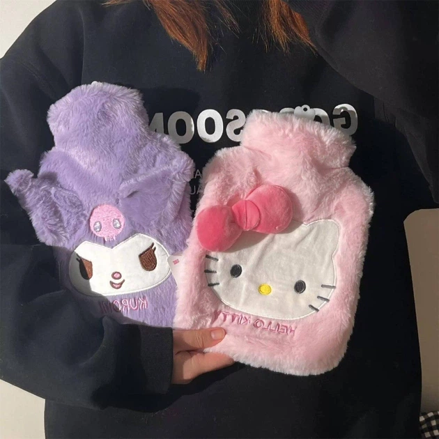 Грелка плюшевая объем 1000 мл Хеллоу Китти Hello Kitty, грелка резиновая в плюшевом чехле Hello Kitty 1л - изображение 7