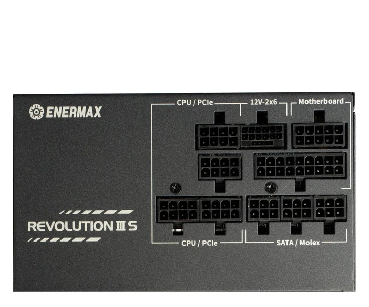 Блок живлення Enermax Revolution III S 1000W 80 Plus Platinum (ERV1000P-AHP) EU - Фото 7 Блок живлення Enermax Revolution III S 1000W 80 Plus Platinum (ERV1000P-AHP) EU - зображення 7
