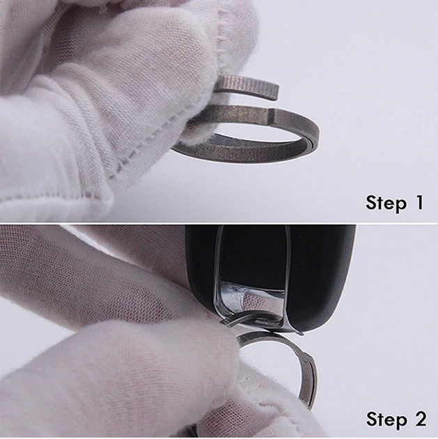 Титановое кольцо плоское для ключей Titanium Rings 20 мм / 1 штука FTQ20 - изображение 3