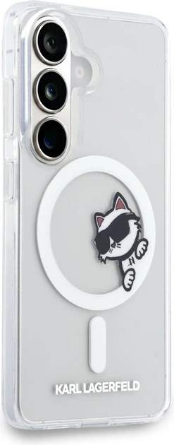 Чохол Karl Lagerfeld IML Peekaboo Choupette MagSafe для Samsung Galaxy S26 Transparent (KLHMS26S6HCPSCT) - зображення 4