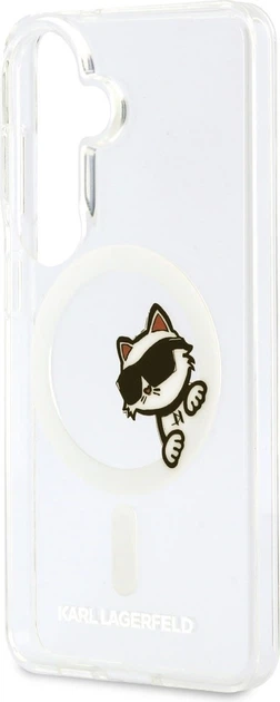 Чохол Karl Lagerfeld IML Peekaboo Choupette MagSafe для Samsung Galaxy S26 Transparent (KLHMS26S6HCPSCT) - зображення 6