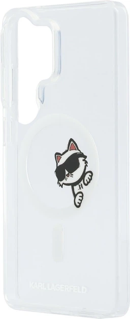 Чохол Karl Lagerfeld IML Peekaboo Choupette MagSafe для Samsung Galaxy S26 Ultra Transparent (KLHMS26L6HCPSCT) - зображення 6