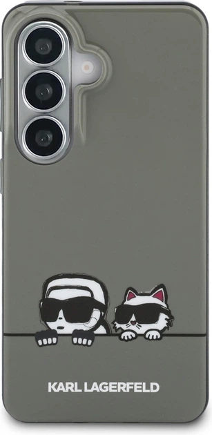Чохол Karl Lagerfeld IML Peekaboo Karl&Choupette MagSafe для Samsung Galaxy S26 Black (KLHMS26S6HPKACK) - зображення 3