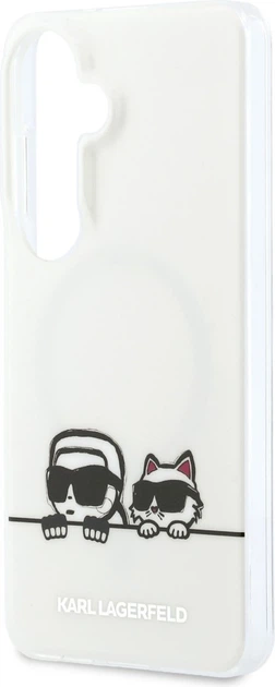 Чохол Karl Lagerfeld IML Peekaboo Karl&Choupette MagSafe для Samsung Galaxy S26 Transparent (KLHMS26S6HPKACH) - зображення 5