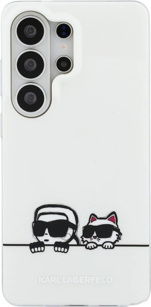 Чохол Karl Lagerfeld IML Peekaboo Karl&Choupette MagSafe для Samsung Galaxy S26 Ultra Transparent (KLHMS26L6HPKACH) - зображення 3