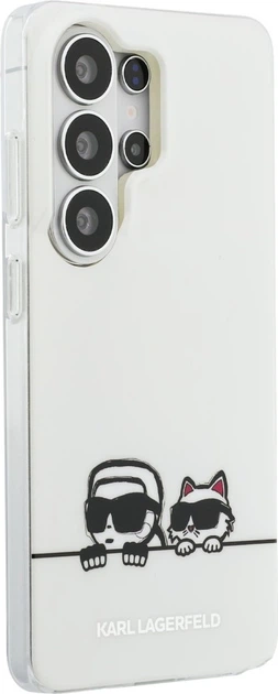 Чохол Karl Lagerfeld IML Peekaboo Karl&Choupette MagSafe для Samsung Galaxy S26 Ultra Transparent (KLHMS26L6HPKACH) - зображення 4