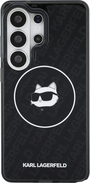 Чохол Karl Lagerfeld IML Repeated Choupette MagSafe для Samsung Galaxy S26 Ultra Black (KLHMS26LHMKBCHOK) - зображення 3