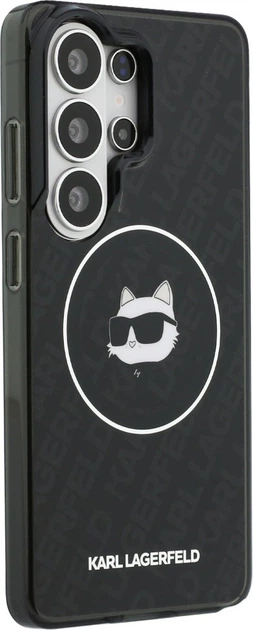 Чохол Karl Lagerfeld IML Repeated Choupette MagSafe для Samsung Galaxy S26 Ultra Black (KLHMS26LHMKBCHOK) - зображення 4