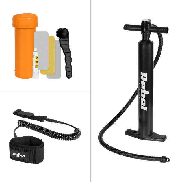 Надувна SUP-дошка Rebel ACTIVE RBA-4513 для віндсерфінгу, комплект 305 см - Фото 10 Надувна SUP-дошка Rebel ACTIVE RBA-4513 для віндсерфінгу, комплект 305 см - изображение 10