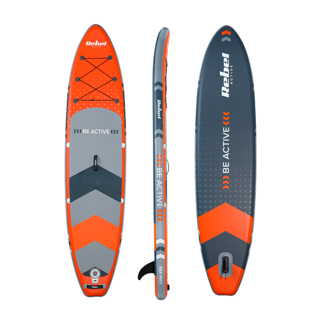 Надувна дошка Rebel SUP з сидінням для плавання, RBA-4501-OR 350 см - изображение 2