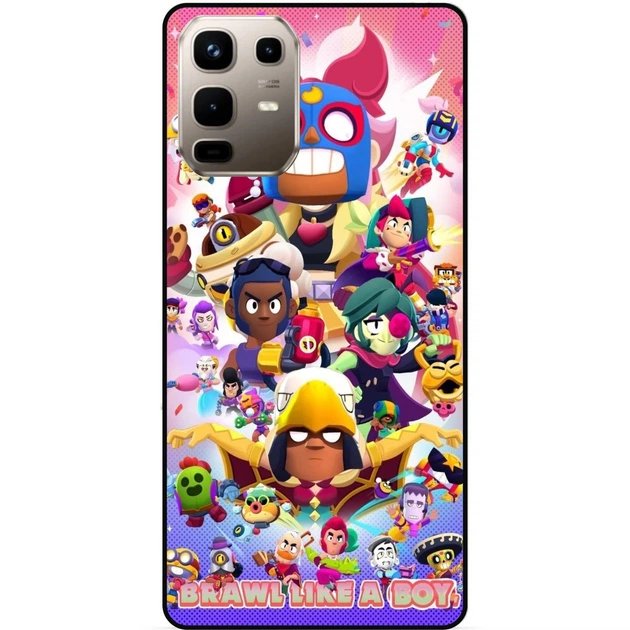 Силиконовый чехол бампер Candy для Infinix Note 50 Pro Plus 5G (X6856) с рисунком Brawl Like a Boy Brawl Stars Бравл Старс - Фото 1 Силиконовый чехол бампер Candy для Infinix Note 50 Pro Plus 5G (X6856) с рисунком Brawl Like a Boy Brawl Stars Бравл Старс - изображение 1