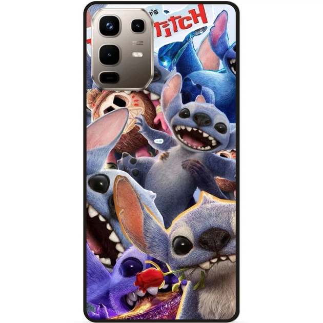 Силиконовый чехол бампер Candy для Infinix Note 50 Pro (X6855) с картинкой Stitch Стич - Фото 1 Силиконовый чехол бампер Candy для Infinix Note 50 Pro (X6855) с картинкой Stitch Стич - изображение 1