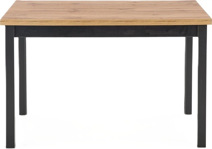 Прямокутний стіл Halmar Cobalt 120 x 68 x 77 см Дуб вотан з чорними ніжками (5905248124127) - зображення 1