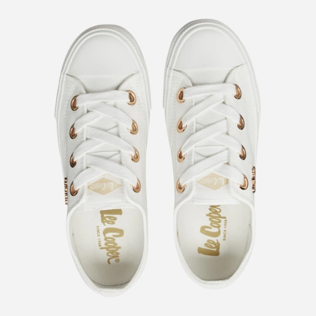 Жіночі кеди низькі Lee Cooper LCW-26-02-4068 40 (26.1 см) Білі (5901479605893) - зображення 4
