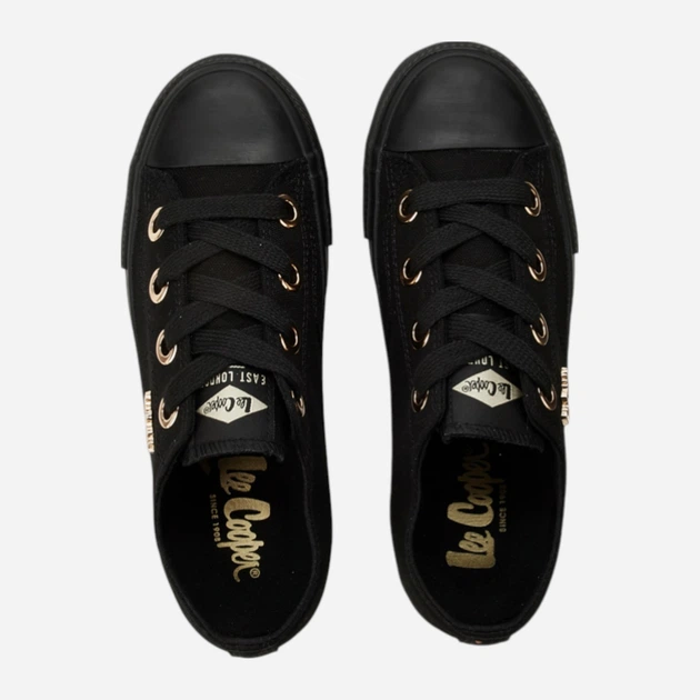 Жіночі кеди низькі Lee Cooper LCW-26-02-4069 39 (25.5 см) Чорні (5901479605947) - зображення 4