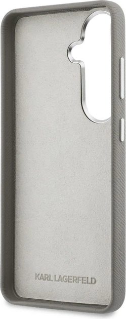 Чохол Karl Lagerfeld Saffiano Double Heads Metal для Samsung Galaxy S26 Silver (KLHCS26SPSFDHPOG) - зображення 7