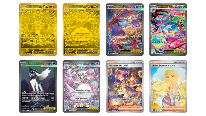 Набор Картки Коллекционные Игра Pokemon Mega Evolution 3шт + Коллекционные Игра Scarlet & Violet - Base Set 3шт - изображение 2