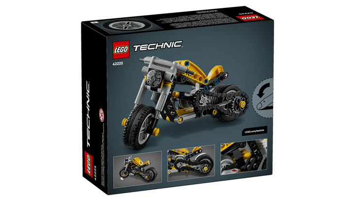 Конструктор Lego Жовтий Мотоцикл Technic 42225 - Фото 6 Конструктор Lego Жовтий Мотоцикл Technic 42225 - зображення 6