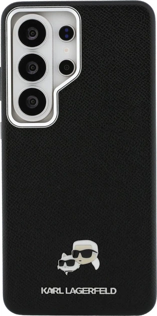 Чохол Karl Lagerfeld Saffiano KC Metal Logo MagSafe для Samsung Galaxy S26 Ultra Black (KLHMS26L6PFKCLK) - зображення 3