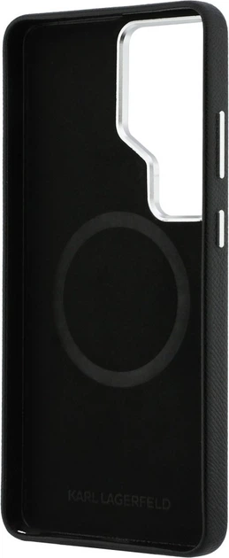 Чохол Karl Lagerfeld Saffiano KC Metal Logo MagSafe для Samsung Galaxy S26 Ultra Black (KLHMS26L6PFKCLK) - зображення 7