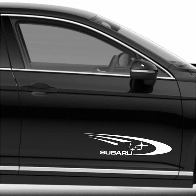 Наклейки Subaru на передние двери 60,0*14,0 см белый - Фото 1 Наклейки Subaru на передние двери 60,0*14,0 см белый - изображение 1