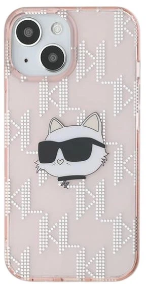Панель Karl Lagerfeld IML Choupette Head & Monogram для Apple iPhone 13 Pink (3666339286071) - зображення 3
