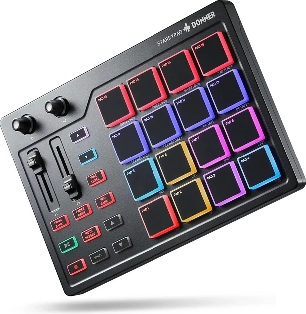 MIDI клавіатура Donner STARRYPAD DPD-16 EC3305 (6975626384022) - зображення 2