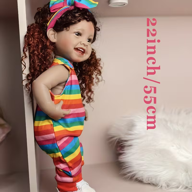 Реалистичная кукла Реборн 55 см полностью силиконовая Doll Reborn Baby К0100702 - изображение 3