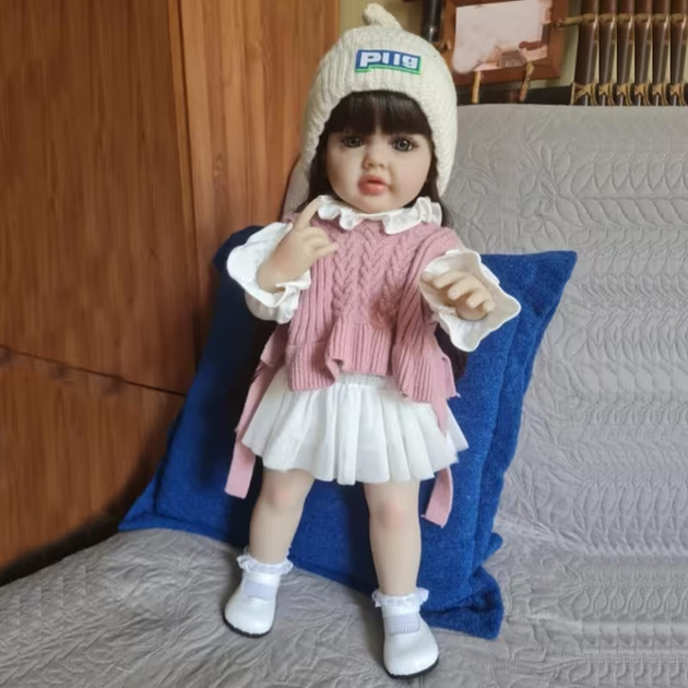 Реалистичная кукла Реборн 55 см полностью силиконовая Doll Reborn Baby К0100214.1 - изображение 4