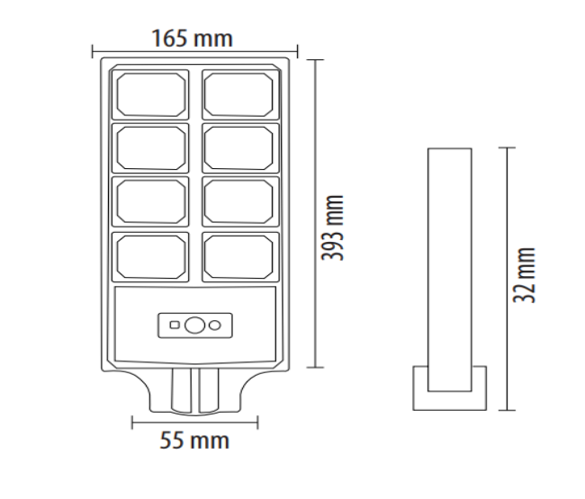 Вуличний консольний LED світильник на сонячній батареї з датчиком руху COMPACT PRO-40 074-010-1040 - изображение 5