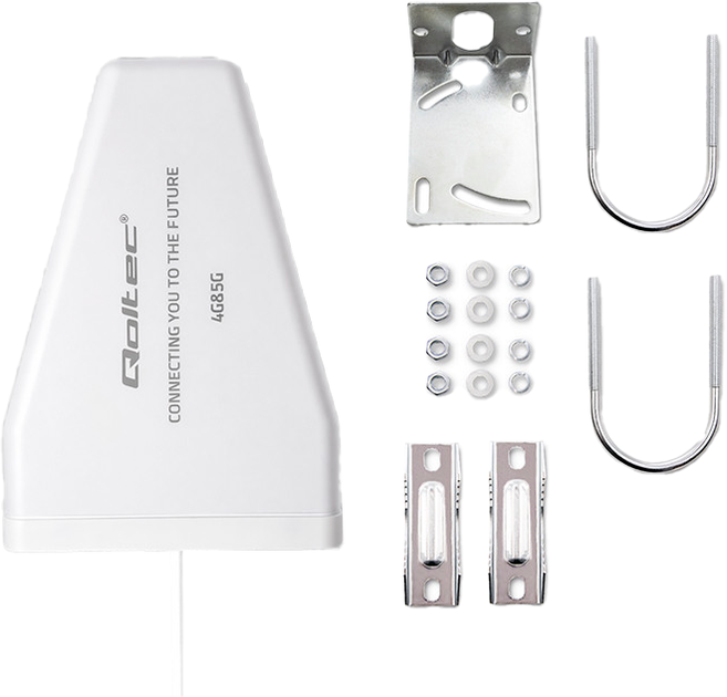 Antena Qoltec 5G LTE DUAL 9 dBi White (5901878570617) - obraz 2