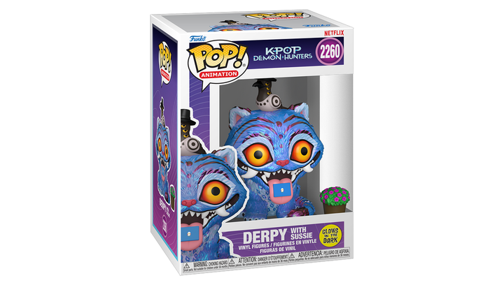 Фигурка FUNKO POP! Derpy with Sussie KPop Demon Hunters Дерпи с Птицей Светится в Темноте 114mm 2260 94693 - изображение 2