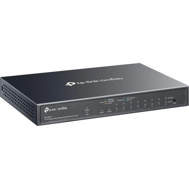 Коммутатор TP-Link 10-портовий гигабитний (ES210GMP) - Фото 1 Коммутатор TP-Link 10-портовий гигабитний (ES210GMP) - изображение 1