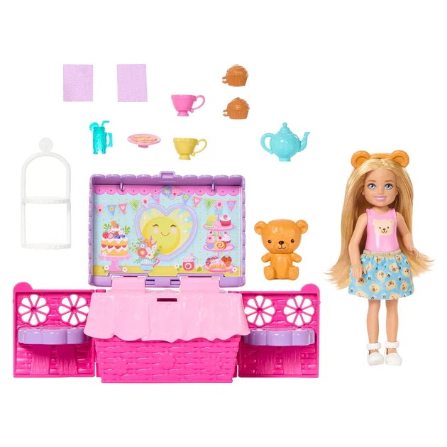 Лялька Barbie Челсі Чайна вечірка (JJB40) - Фото 2 Лялька Barbie Челсі Чайна вечірка (JJB40) - зображення 2