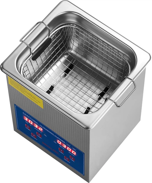 Ультразвукова мийка Kraft&Dele KD500 2 л з дисплеєм та таймером для інструментів та ювелірних виробів - зображення 6