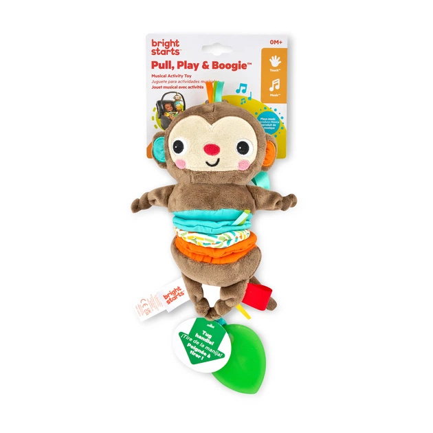 Іграшка музична Bright Starts "Pull, Play & Boogie – Monkey" - Фото 8 Іграшка музична Bright Starts "Pull, Play & Boogie – Monkey" - зображення 8