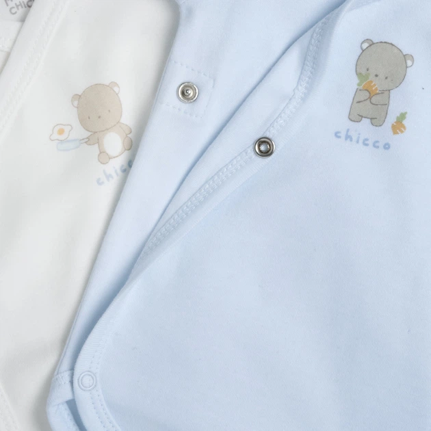Боди (2 шт.) Chicco Cake, цвет голубой, размер 68 (091.00903.021) - Фото 3 Боди (2 шт.) Chicco Cake, цвет голубой, размер 68 (091.00903.021) - изображение 3