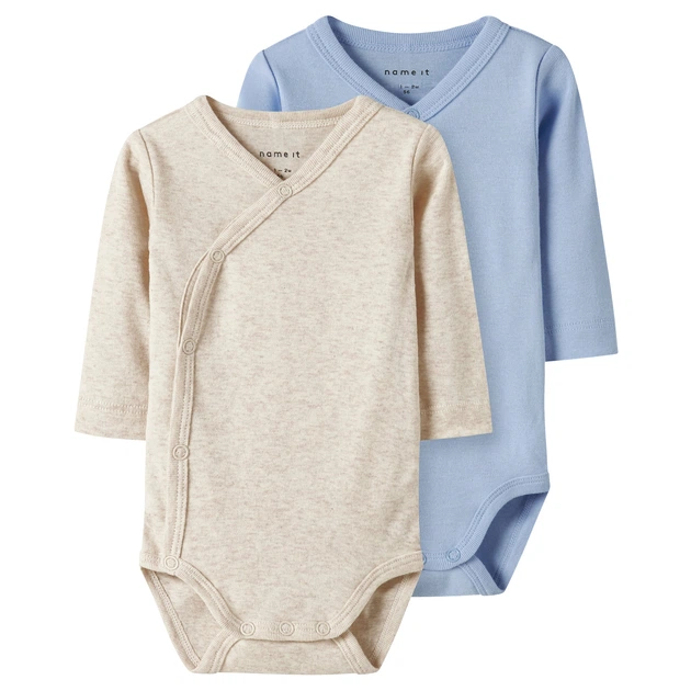 Боди (2 шт.) Name it Bastian, цвет голубой, размер 50 (13248727.CBLU) - Фото 1 Боди (2 шт.) Name it Bastian, цвет голубой, размер 50 (13248727.CBLU) - изображение 1