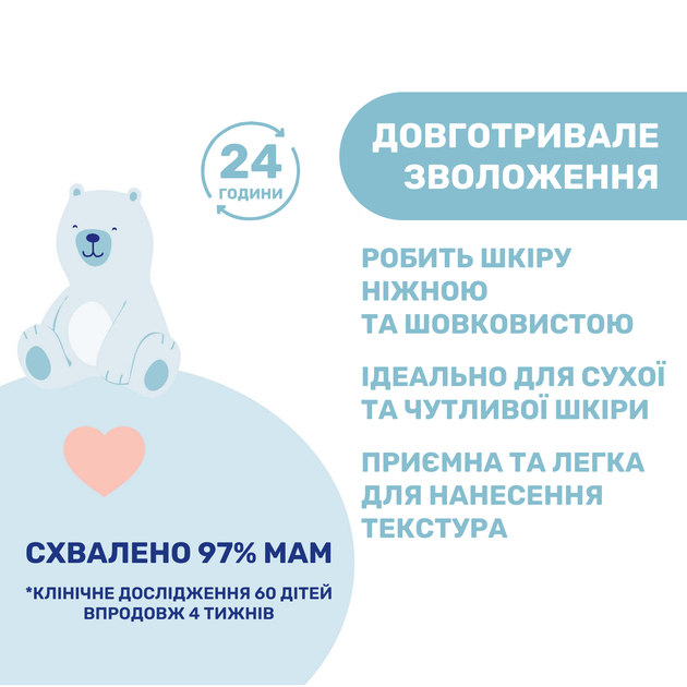 Лосьон для тела с маслом ши и рисовым маслом Chicco Natural Sensation, 150 мл (11532.00) - изображение 4