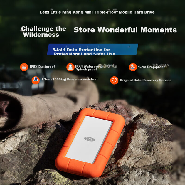 Жесткий диск LaCie Rugged Mini 1TB 2.5" USB 3.2 External - зображення 3