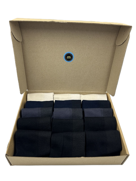 Набір чоловічих коротких спортивних бавовняних шкарпеток Cool Socks Sport Classic Collection, чорний, синій, сірий, бежевий (15 пар) розмір 38-42 - изображение 2