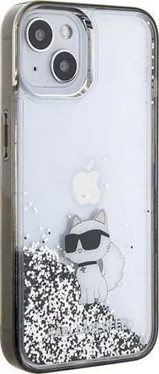 Панель Karl Lagerfeld Liquid Glitter Choupette для Apple iPhone 15 Transparent (3666339164195) - зображення 4