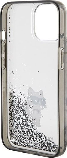 Панель Karl Lagerfeld Liquid Glitter Choupette для Apple iPhone 15 Transparent (3666339164195) - зображення 6