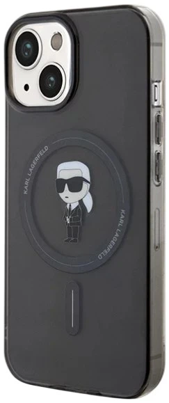 Панель Karl Lagerfeld IML Ikonik MagSafe для Apple iPhone 14 / 15 / 13 Black (3666339162115) - зображення 2