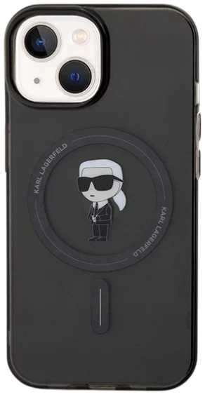 Панель Karl Lagerfeld IML Ikonik MagSafe для Apple iPhone 14 / 15 / 13 Black (3666339162115) - зображення 3
