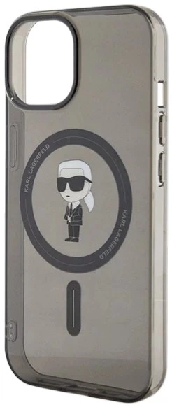 Панель Karl Lagerfeld IML Ikonik MagSafe для Apple iPhone 14 / 15 / 13 Black (3666339162115) - зображення 5