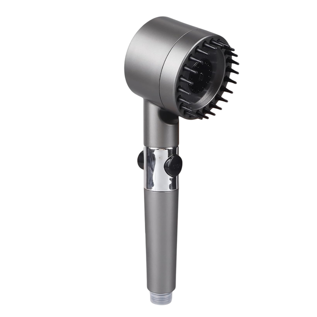 Массажная душевая лейка TURBOCHARGED SHOWER HEAD с фильтром и кнопкой Start-Stop (Graphite) + 3 запасных фильтра - изображение 2